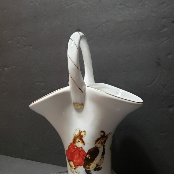 Vintage 2002 THE WORLD Of BEATRIX POTTER "Peter Rabbit & Benjamin Bunny" Basket - Picture 3 of 9